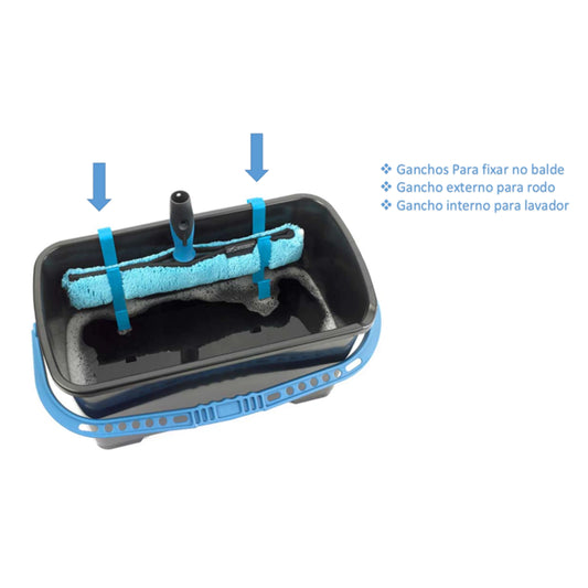 Double Tool Holder - Par de ganchos em plástico - Porta ferramentas duplo para balde