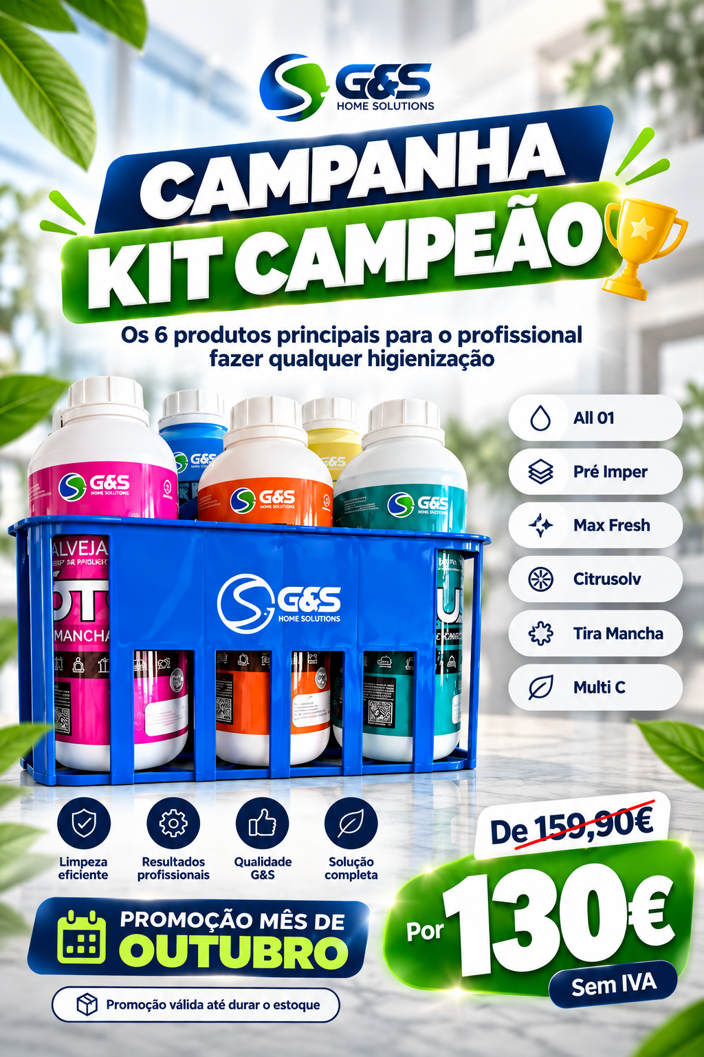 KIT CAMPEÃO DE VENDA 1 LITRO