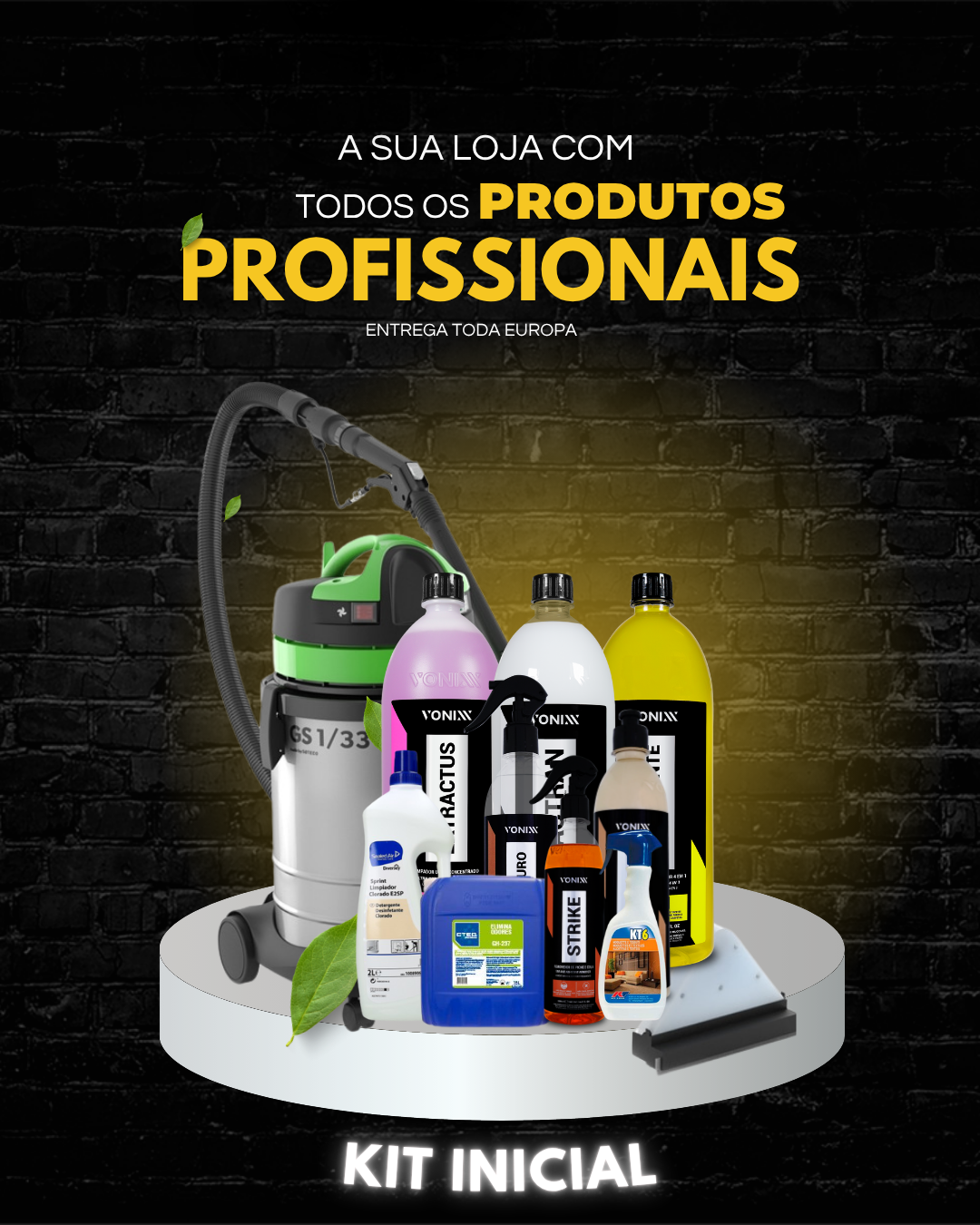 Kit Inicial para Profissionais de Higienização!