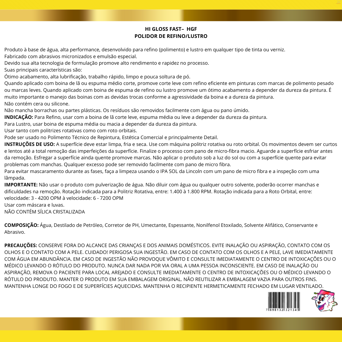 HI GLOSS FAST (HGF) – Pro Detail 500g LINCOLN