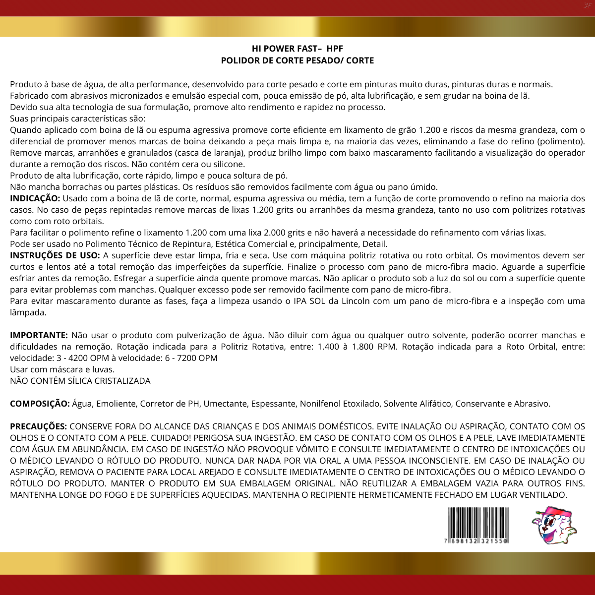 Hi Power Fast (HPF) – Pro Detail 500g LINCOLN