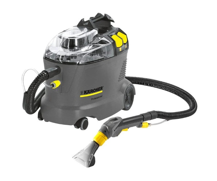 Lavadora de Estofos 1250W Karcher Puzzi 10/1 com Cabo para carpetes