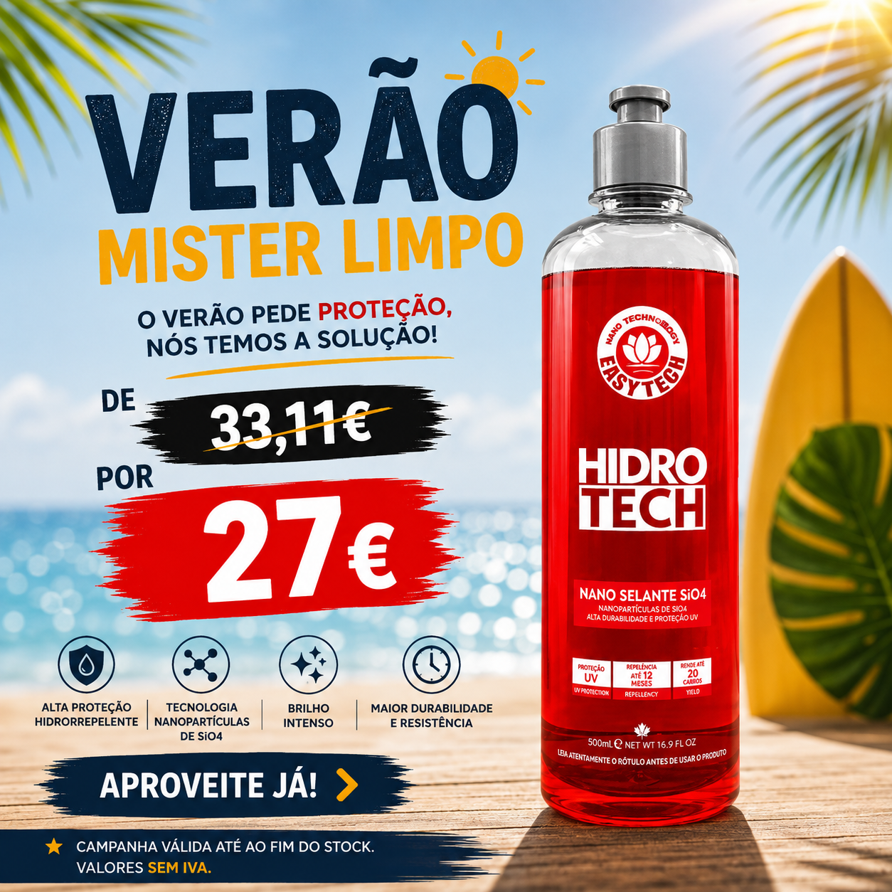 Hidrotech Nano Selante Concentrado SIO4 500ml-EASYTECH