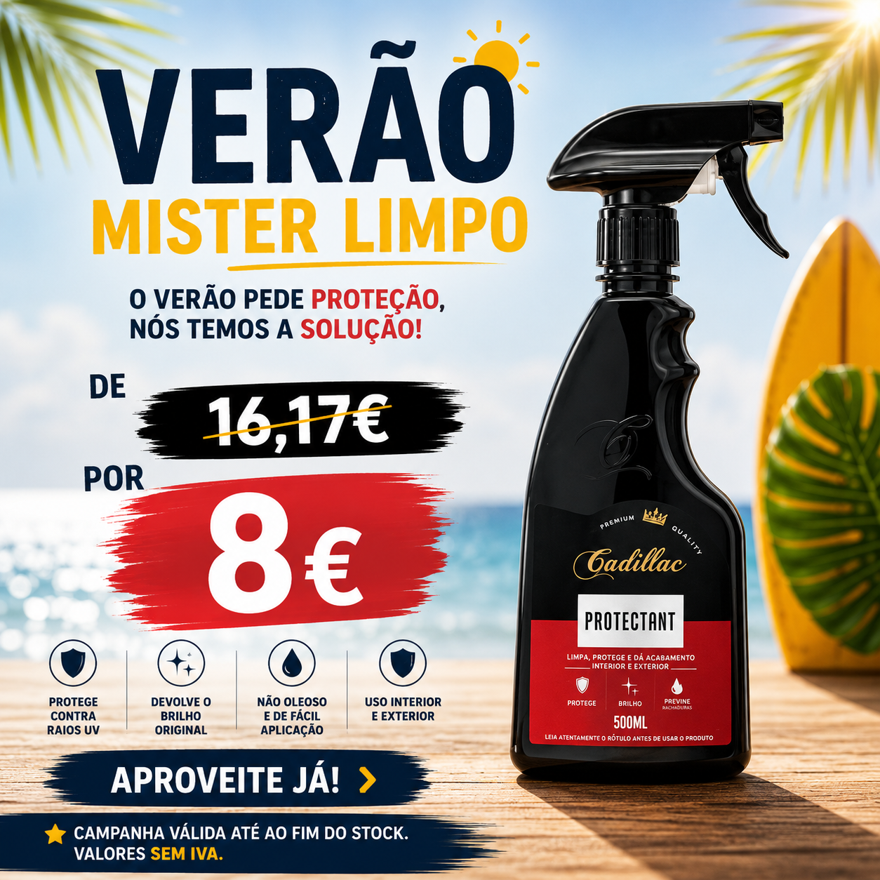 Protetor De Vinil, Borrachas e Plásticos Protectant  – Cadillac
