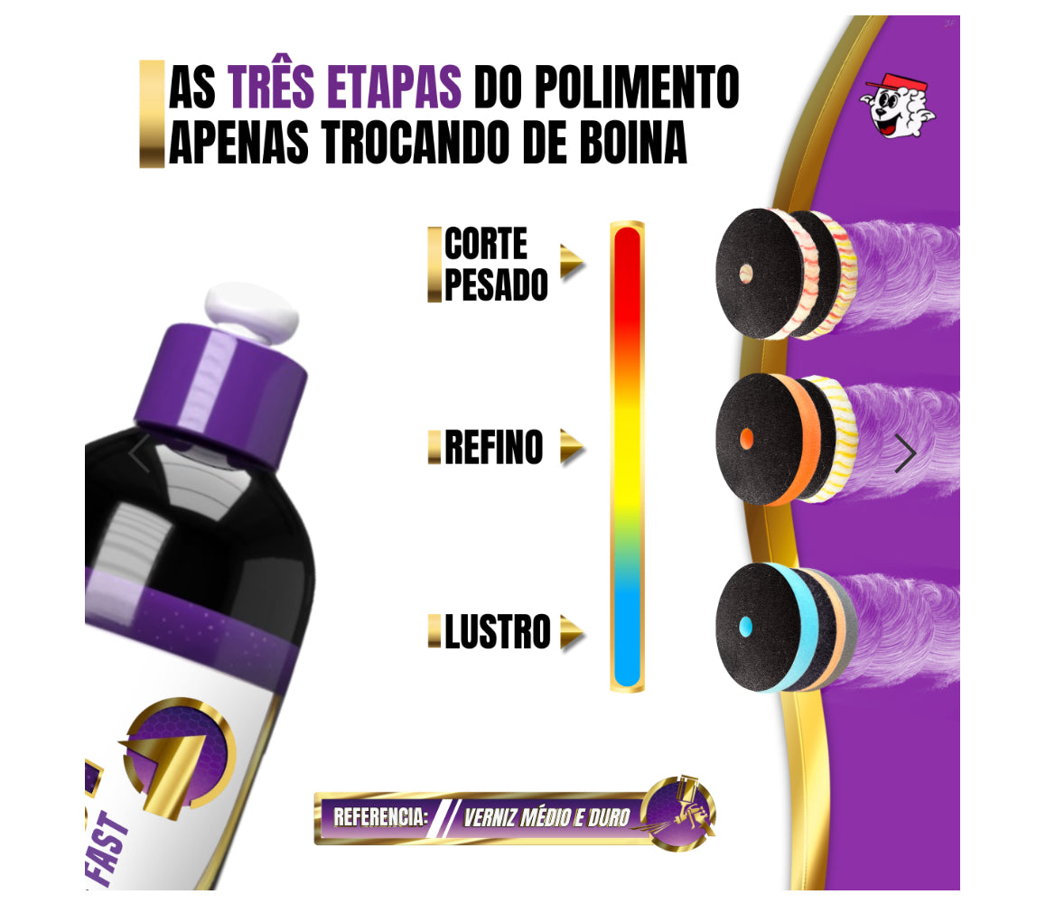 Composto Polidor Hi One Fast All in One / One Step HOF