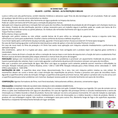 HSF | Hi Shine Fast – Refino, Lustro e Proteção (500g) LINCOLN