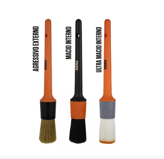 Kit Pincel Key Brush Interno Externo Soft KERS