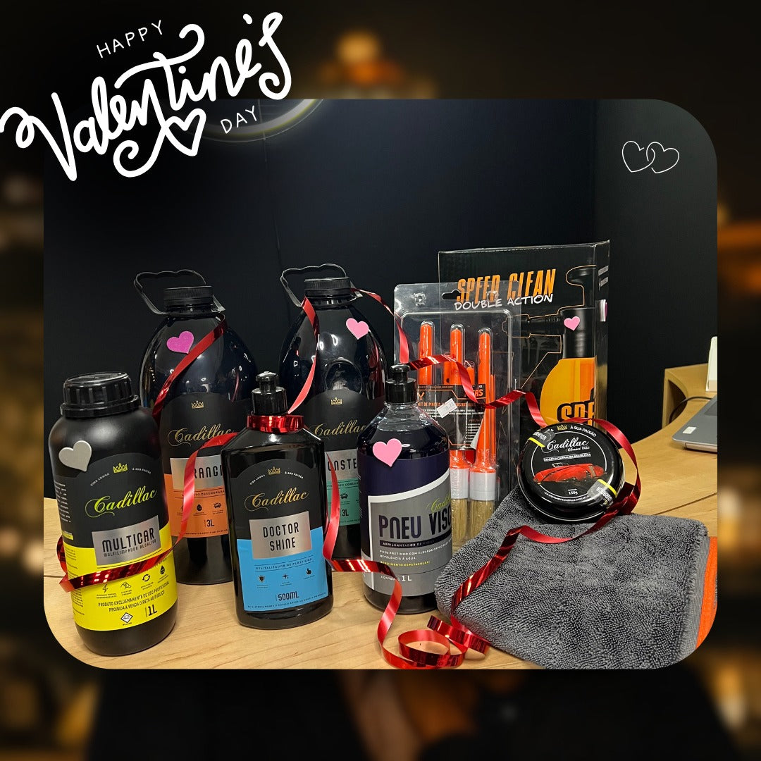 Kit Completo de Estética Automotiva Cadillac – Presente Ideal para o Dia dos Namorados