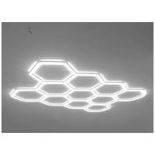 Luminária Led HEXAGONAL Colmeia 11 Células S/ Borda 230v – 120LM – KERS