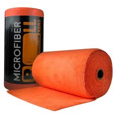 Rolo de Microfibra Roll 30x30cm 260GSM Laranja Kers (C/ 50 Panos)