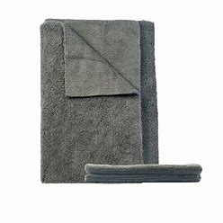 Seamless microfiber towel 40x40 500 GSM Gray