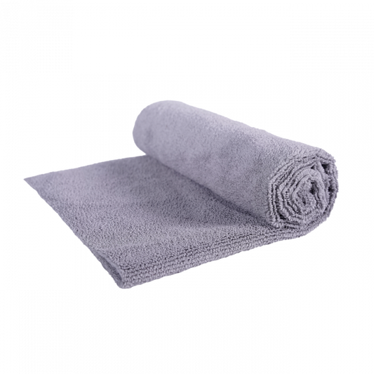 Toalha de microfibra s/ costura 40x40 500 GSM Cinza